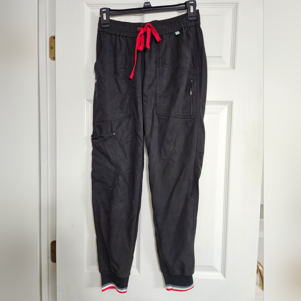 MEDICLO BLACK Women's Scrub Set XS (Joggers Petite Length) EUC - Picture 16 of 16